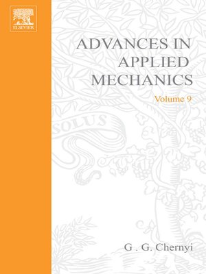 cover image of Advances in Applied Mechanics